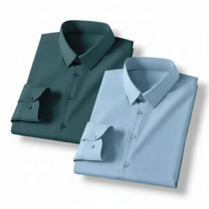 China Spandex (Bottle Green & Sky) Shirt
