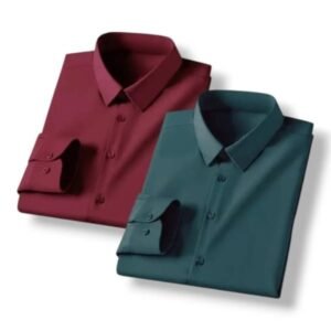 China spandex (Maroon & Bottle green) shirt